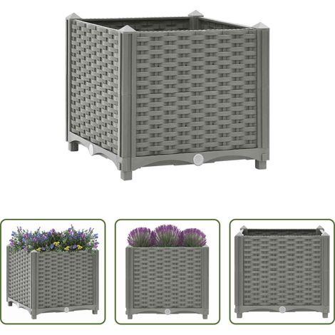Blumenkasten - Hochbeet 40x40x38 cm Polypropylen (1/5)