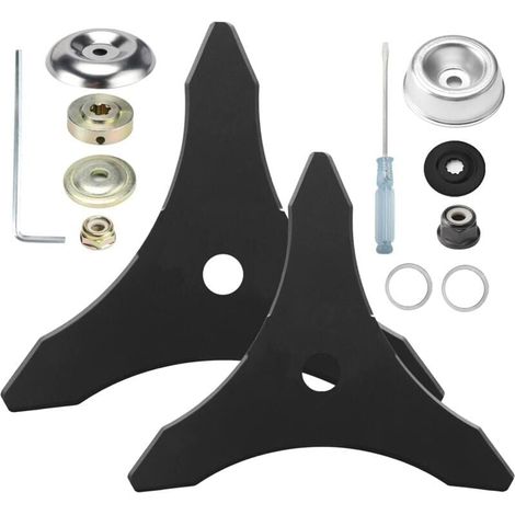 Freischneiderklinge, Ersatzklinge aus Hartmetallstahl mit 25,4 mm oder 20 mm Schaftadapter, passend für Husqvarna, Stihl, Oregon, Hitachi (1/4)
