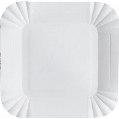 Lot de 100 assiettes en papier biodégradable, idéales pour la restauration et les événements.