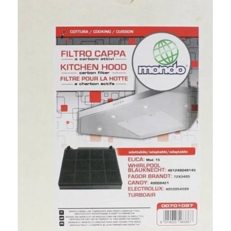 Filtre Charbon Antiodeurs Type 15 Wpro