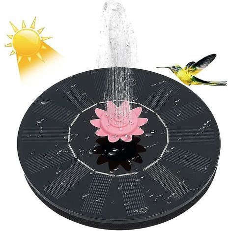 Fontaine solaire améliorée avec pompe à eau solaire et cellule solaire flottante autonome (1/5)