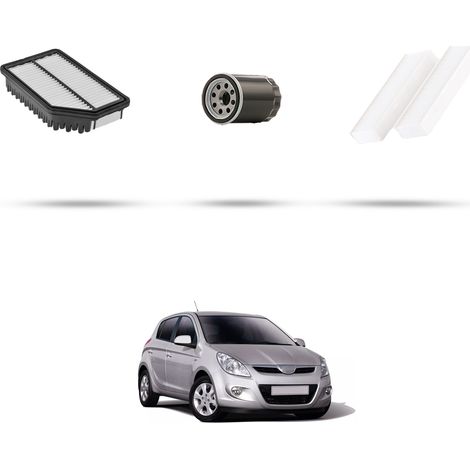 Kit tagliando 3 filtri compatibile con Hyundai i20 1.2 57KW dal 2009 (1/5)