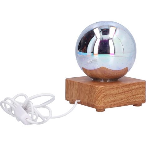 Lampe de Projection Sphère en Verre RGB LED avec Interface USB, Lampe de Nuit Décorative pour Maison, Table, Multicolore (1/5)