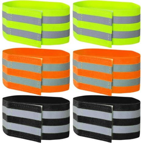Tira reflectante,6 piezas. Reflectores para ropa,clip para pantalón de bicicleta,protector de pantalón para bicicleta (1/5)