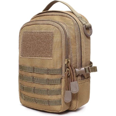 couleur Kaki-sacoche Ceinture Tactique Trousse De Secours Pochette Poche Outils Pour Randonne Voyage Chasse (1/4)
