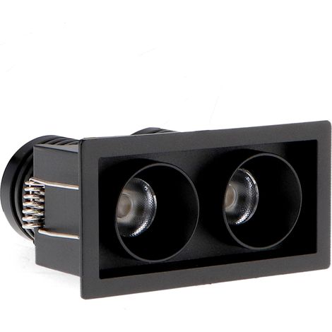 IluminaShop - Foco LED Mini Black Fix Square 10W CCT IP20  3000+4000+6000 (1/2)
