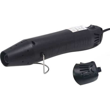 Plage de température du pistolet à air chaud (150 °C à 280 °C) 300 W Chauffage rapide pour bricolage, gaufrage, artisanat (noir) (1/5)