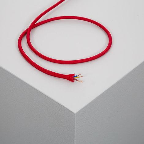 Cable Textil Eléctrico Rojo 5 m (1/3)