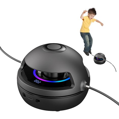 Corde à sauter électrique réglable en vitesse (1 à 10 niveaux) avec télécommande pour enfants et adultes