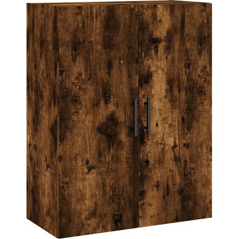 Armoire murale chêne fumé 69,5x34x90 cm
