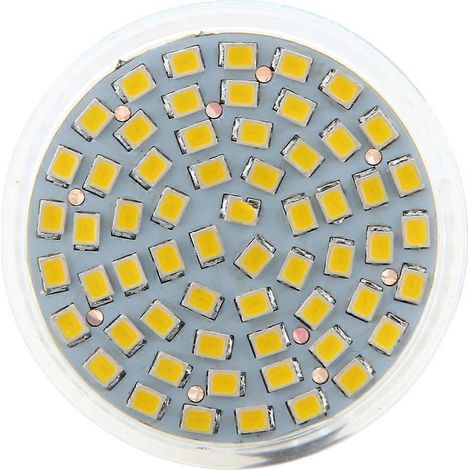 Ampoule spot MR16 GU5.3 60 LED 3528 SMD 3W blanc chaud 12V (1/4)