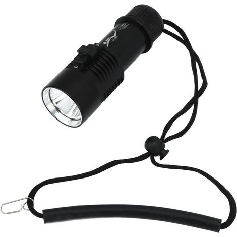 Lampe Torche Plongée P70, Lumière Blanche/Jaune Commutateur Magnétique Étanche Sans Batterie D220- (1/2)