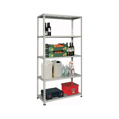 Estantería de metal con 5 estantes capacidad 250 kg Brixo Genius 90x40x180 cm