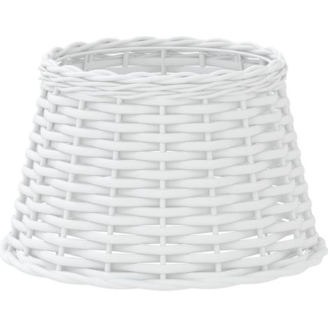 Lamp Shade White Ø38x23 cm Wicker vidaXL