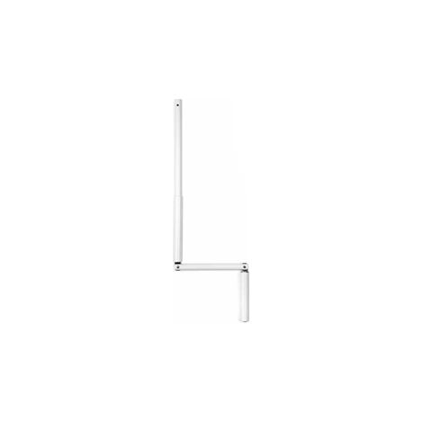 Manivelle complète Ø13 pour volet roulant – Longueur 1300 mm – Sortie de caisson mâle Ø9,9 mm – Coloris blanc RAL 9016 – Cherubini - Ral9016