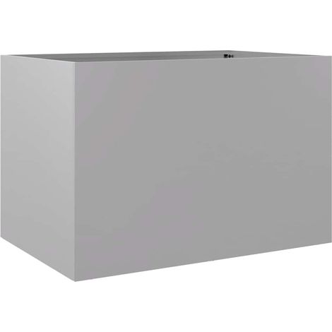 Maison Exclusive - Fioriera Argento 62x40x39 cm in Acciaio Zincato