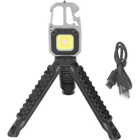 Wiederaufladbare USB-LED-Taschenlampe für Camping, multifunktionale tragbare USB-Arbeitsleuchte, Notfall-Taschenlampe, Werkzeugleuchte
