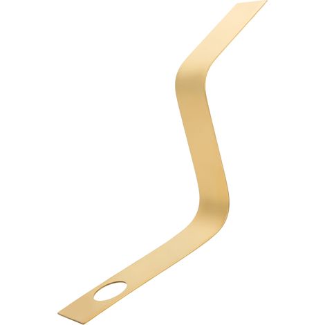 Einzigartiges S-förmiges Weinregal, schlichtes Design, ideal für die Bartheke, Gold (1/5)