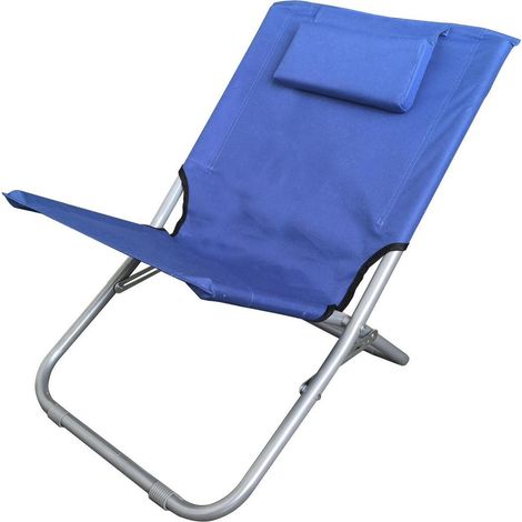 Ambiance Chaise longue pliante bleu marine confortable