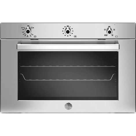 Bertazzoni F905PROGKX. Dimensione del forno: Largo, Tipo di forno: Forno a gas naturale, Capacità interna forno totale: 88 L. Posizionamento dell'apparecchio: Da incasso, Colore del prodotto: Nero,... (1/4)