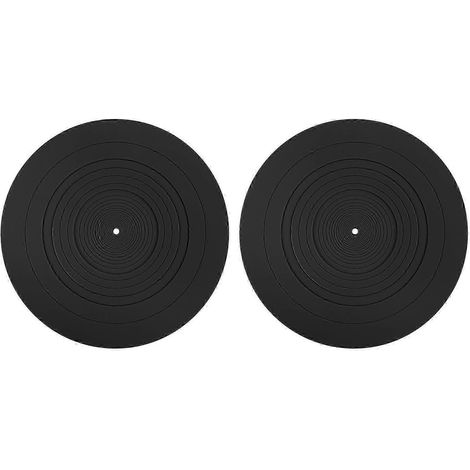 2 Stück 295 mm Silikon-Plattentellermatte, Antivibrations-Slipmat, Schallplattenmatte, kompatibel mit LP-Vinyl-Schallplattenspieler Audio B-JXLGV (1/5)