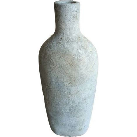 Pot décoratif en fibre de ciment Botol Natura Beige - Taille S (1/4)