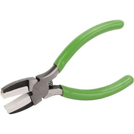 Pince à bijoux antidérapante poignée ergonomique robuste durable usage large acier carbone plastique nez (1/5)