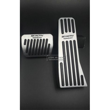 Revêtement de pédale de frein et d'accélérateur en aluminium pour voiture, compatible avec Mazda 3 Axela BP CX-30 CX30 (2019-2022). (1/5)