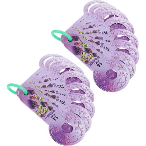 2 Pièces Règle de Classement des Raisins en Plastique pour Inspection des Fruits, Tri Après Récolte, Teinte Violet, Réduit les Litiges (1/5)
