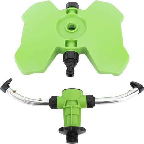 Lawn Sprinkler Garden Sprinkler Automatic 2 Arm Rotating Irrigation Grass Water Sprinkler System Imitation Raindrop for Yard (1/5)