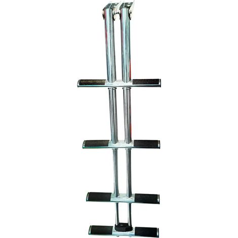 Escalera oem marine telescopic ladder 4 peldaños acero inox