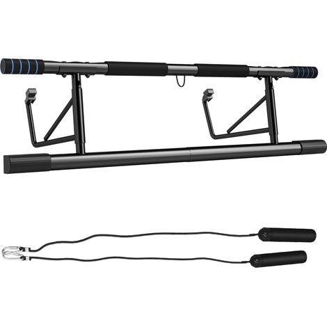 SPORTNOW Pull Up Bar Doorway, Push Up Stand w/ Resistance Bands (1/5)