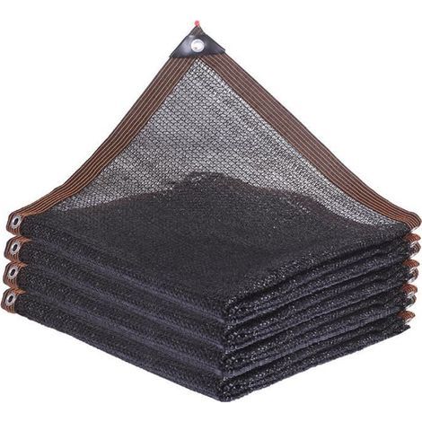 Black UV-resistant shade net 2x3m, sun protection for garden, balcony, succulents, outdoor pool, and car. (1/4)
