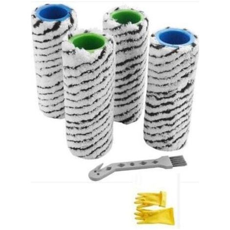 4 pcs Pierre Rouleau Brosse Pour Karcher Fc7 Fc7 Premium Fc5 Fc5 Premium + Gants (1/3)