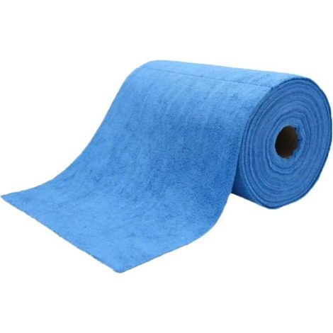 TAMPEL - Rouleau de lavette microfibre - Bleu (1/2)