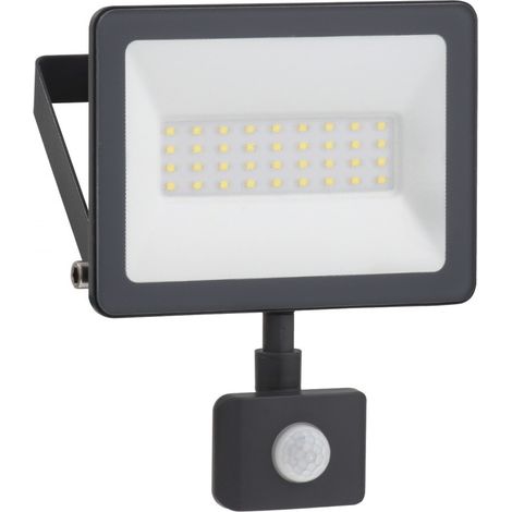 Schneider Electric Mureva Lights IMT47217 - Projecteur extérieur LED 20W 6500K IP44 avec détecteur de mouvement