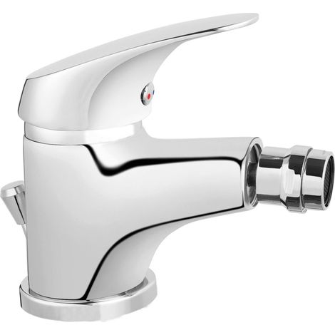 Grifo bidé Ferro ONE, tapón automático, plástico, cromado (1/2)