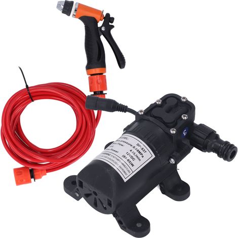 12V 160PSI Tragbarer Hochdruckreiniger, elektrische Pumpe mit 2 Schläuchen für Auto (1/5)