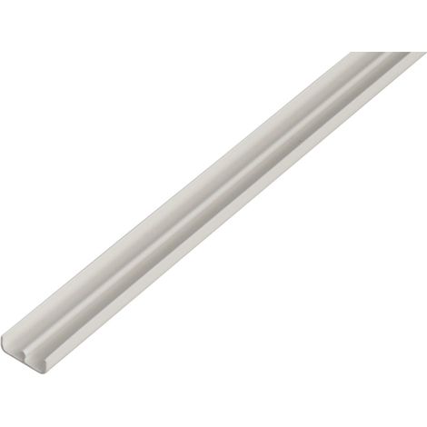 ALBERTS Führungsschienenprofil unten, PVC weiß, Lxlichte BxH 1000 x 6,5 x 5 mm (1/3)