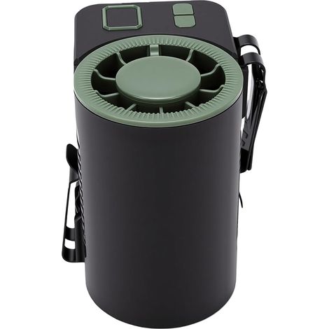 Ventilateur de Taille Rechargeable, Pince D'affichage LED sur Ventilateur avec Batterie 3000 MAh, pour Bureau de Camping en Plein Air (1/5)