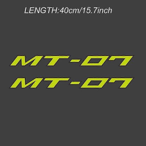Autocollants décoratifs pour moto : logo, jantes, carénage, casque, protection de réservoir pour Yamaha MT-07 (2016-2020) - 2 (1/5)