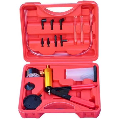 Pompe à vide manuelle, testeur de purge de liquide de frein, kit d'outils de réparation du système de vide automobile (1/4)