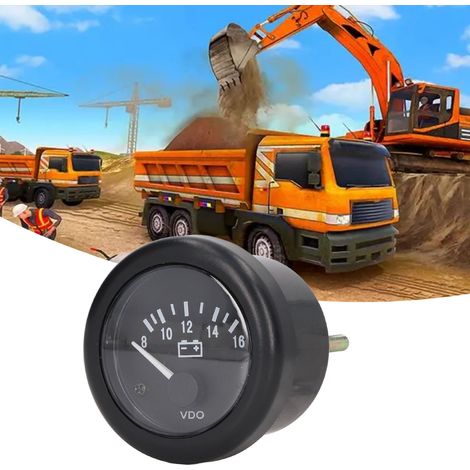 Voltmètre automobile 12 V pour moteur diesel 2 pouces (1/5)