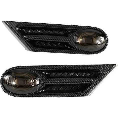 Für BMW Mini Cooper R56 R57 R58 R59 (2007–2013) Seitenblinker LED OEM 63137260202 63137260201 – Carbon und Rauch (1/5)