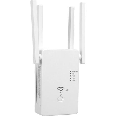 Répéteur 1200M Routeur Sans Fil Répéteur Double Fréquence Amplificateur de Signal Wifi
