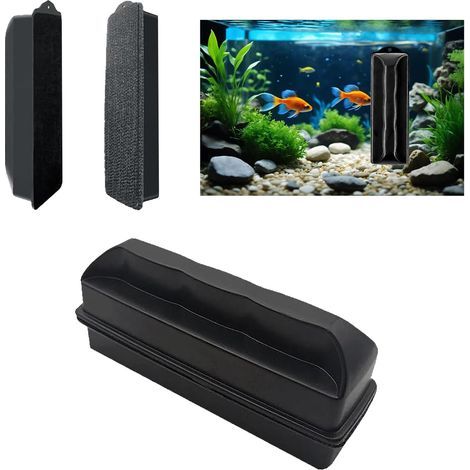 Magnetic Brush, Glass Cleaning Magnet, Aquarium Accessories, 10mm Glass, Fish (1/5)