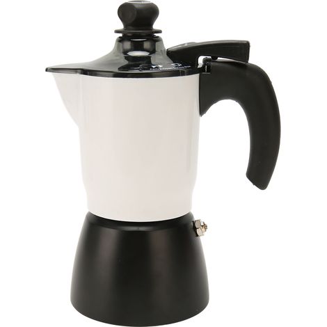 Cafetière italienne Moka 150 ml, en aluminium, pour 3 tasses, idéale pour un usage domestique. (1/5)