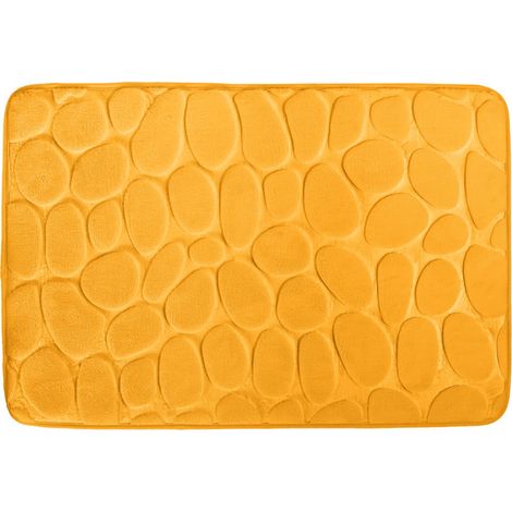 MSV Tapis de bain  Microfibre PEBBLE 40x60cm Safran