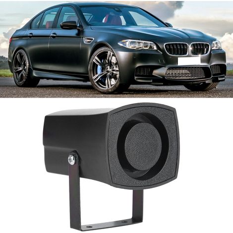 Sirène d'alarme 12V pour recul auto, klaxon buzzer 6 tonalités, haut-parleur 110-120dB, avertissement sonore puissant pour voiture (1/5)