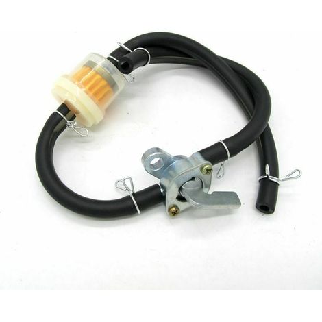 Robinet de carburant universel pour moteurs 50cc à 150cc Tube en U 45cm Filtre à carburant transparent Installation facile (1/3)